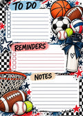 All Sports 5x7 Notepad Set 2