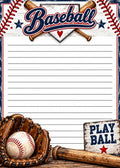 Play Ball Baseball 5x7 Notepad – Baseball Gift & Game Day Notes Set 2