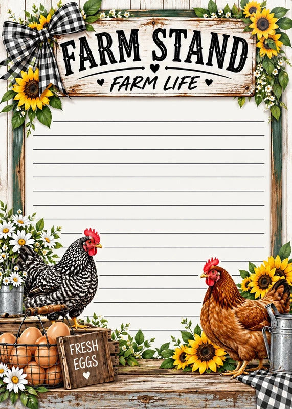 Farm Stand Farm Life 5x7 Notepad Set of 2