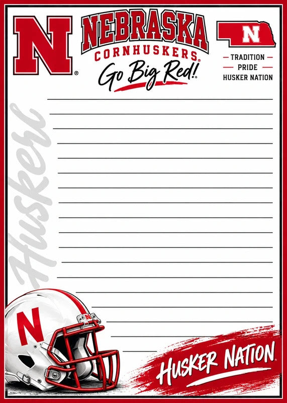 Nebraska Cornhuskers 5x7 Peel & Tear Notepad Set of 2