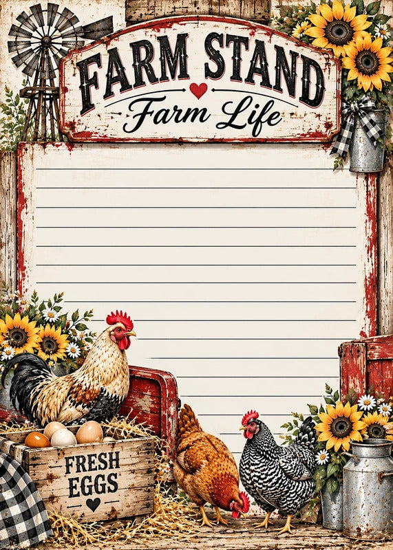 Farm Life 5x7 Notepad  Set of 2