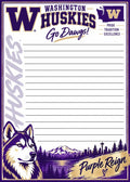 Washington Huskies 5x7 Peel & Tear Notepad Set of 2