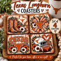 Handmade Longhorn Coaster Set of 4