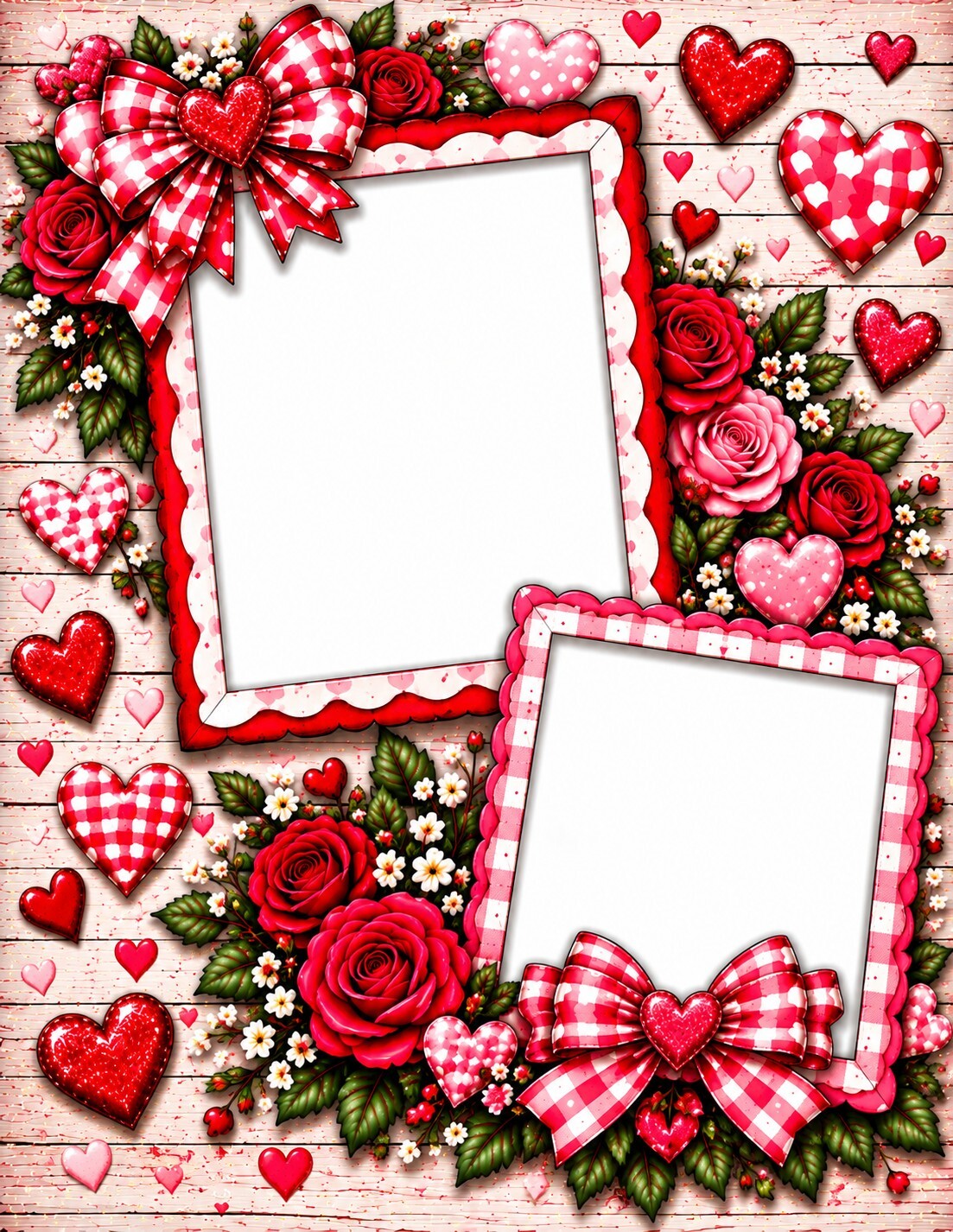 Valentine Scrapbook Paper Set of 6