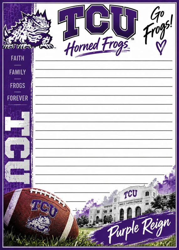 TCU Horned Frogs 5x7 Peel & Tear Notepad Set of 2
