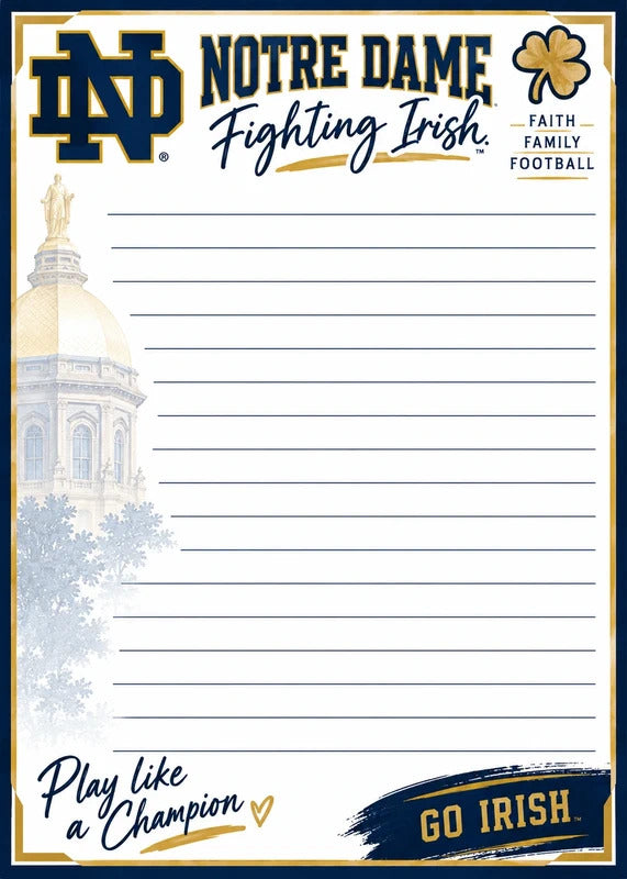 Notre Dame Fighting Irish 5x7 Peel & Tear Notepad Set of 2